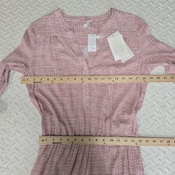 Joie Soft Acey Dress Womens Small NEW Chilli Pepper Mini Casual Rayon Red White - Picture 9 of 10